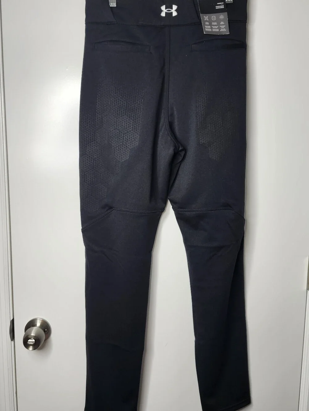 Under Armor Vanish Pro Tapered Loose Fit Baseball Pants Mens Small Black NEW